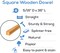 Wood Square Dowel Rods 5/16 inch Diameter, Multiple Lengths Available, Sticks for Crafts & Woodworking | Woodpeckers